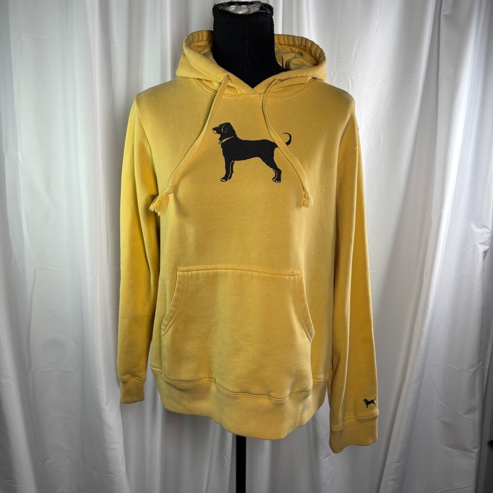The Black Dog Classic Heavyweight Hoodie - Yellow - Size Small Unisex